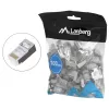 Connettore RJ-45 LANBERG PLS-5000EZ, Cat5e, F/UTP (FTP), grigio, 100 pz.
