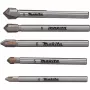 Set di punte Makita E-25410 per vetro e piastrelle, 5 pezzi