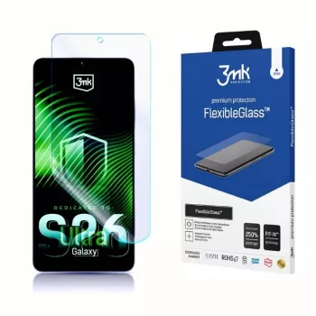 Vetro protettivo per display 3MK FlexibleGlass per Samsung Galaxy S26 Ultra — protezione ibrida flessibile in vetro temperato
