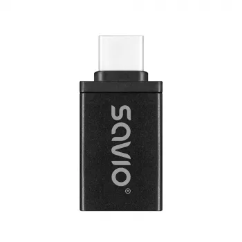 Adattatore per cavo video Savio AK-80 0m USB Type-A USB Type-C nero