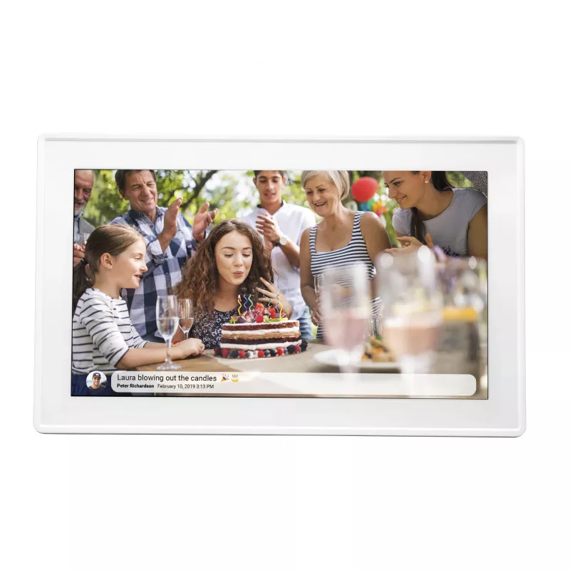 Denver PFF-1515W cornice digitale bianco 39,6 cm (15,6 pollici) touchscreen Wi-Fi
