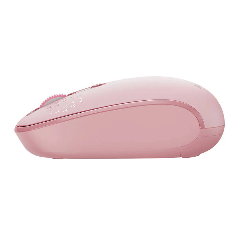 Mouse wireless Baseus F01B Tri-Mode 2.4G BT5.0 1600 DPI (rosa)