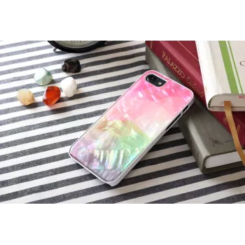 Custodia iKins per Apple iPhone 8/7 – motivo fiori d'acqua, bianco