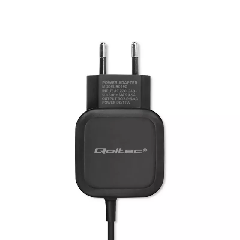 Qoltec 50190 caricabatterie per dispositivi mobili, cellulare, tablet, telefono, universale