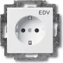 BUSCH JAEGER 2013-0-5268 - CEE 7/3 - 2P+E - bianco - 250 V - 16 A - 63 mm