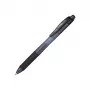 Pentel Energel X - Penna gel retrattile - nero - nero - trasparente - plastica - gomma - gomma - ambidestro