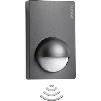 Rilevatore di movimento Steinel IS 180‑2 antracite – angolo di rilevamento 180°, portata fino a 12 m