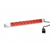 Distributore di corrente Bachmann 333.936 2m 9 prese AC Interno Grigio Rosso