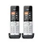 Telefono analogico/DECT Gigaset COMFORT 500HX duo con identificazione chiamante nero, argento
