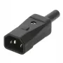 Connettore maschio di rete C14 Bachmann 915.171 nero