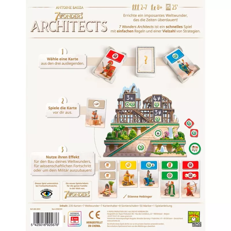 7 Wonders - Architects, gioco da tavolo