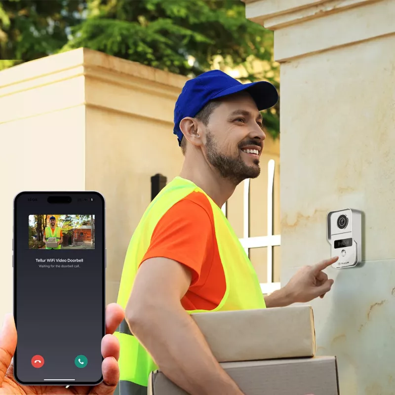 Videocitofono Tellur TLL331511 1080P con funzione di sblocco e campanello interno