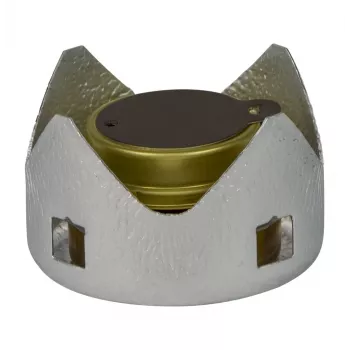 Trangia 100281 fornello da campeggio a spirito – fornello leggero a 1 fuoco, 1000 W, 162 g, Ø95×62 mm, argento