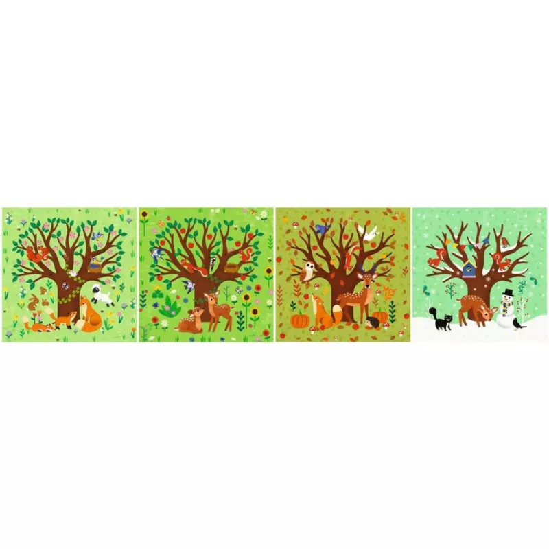 Puzzle UP - Quattro stagioni (12, 16, 20 e 24 pezzi)