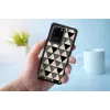 Custodia protettiva iKins per Samsung Galaxy S20 Ultra — motivo piramidale, nero