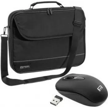 PEDEA custodia per notebook Fair 15.6 (39,6 cm), nero + mouse per PC (SET010-66068010)