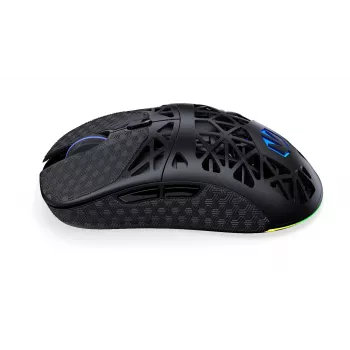 Mouse gaming wireless ENDORFY LIV — per destrorsi, ottico 12000 DPI, Bluetooth/2,4 GHz, con filo USB-A/USB-C, 5 tasti, illuminazione aRGB