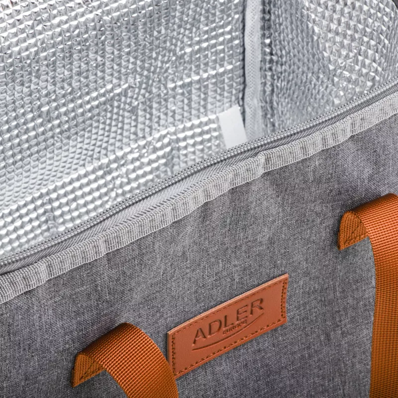 Borsa termica Adler AD 4523, capacità 10 L, morbida borsa frigo isolata per alimenti e bevande