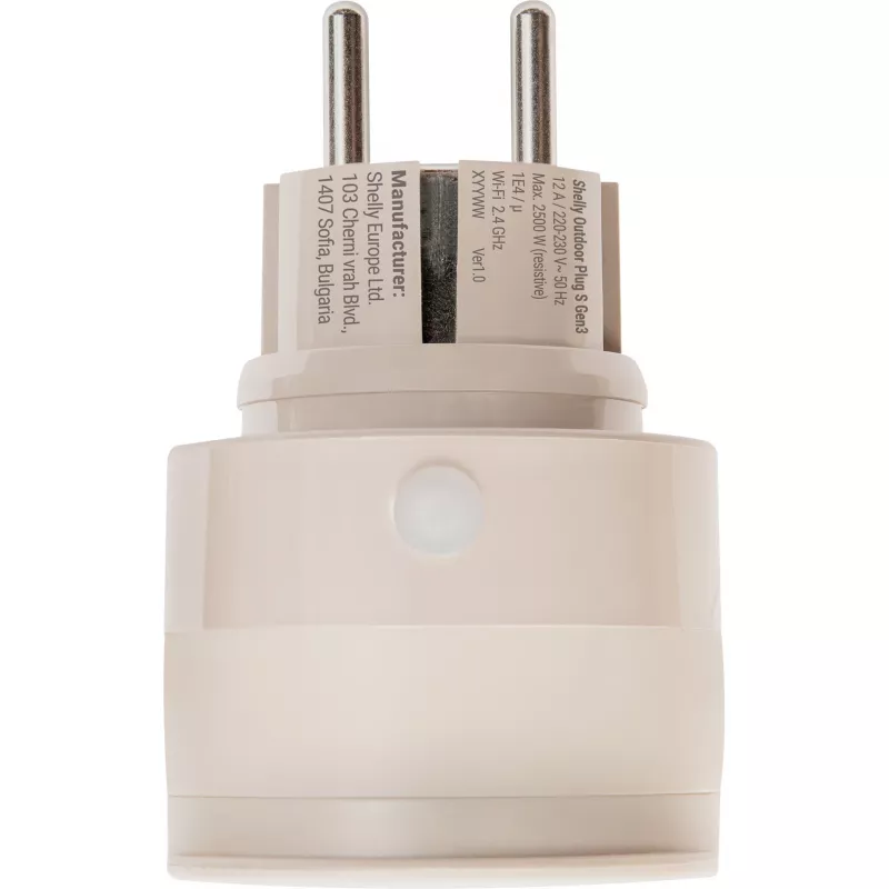 Shelly Outdoor Plug S Gen3 presa smart Mokka