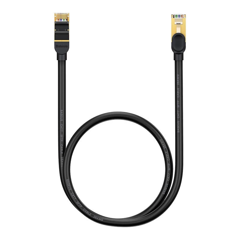 Cavo di rete Baseus Ethernet RJ45, 10Gbps, 1m (nero)