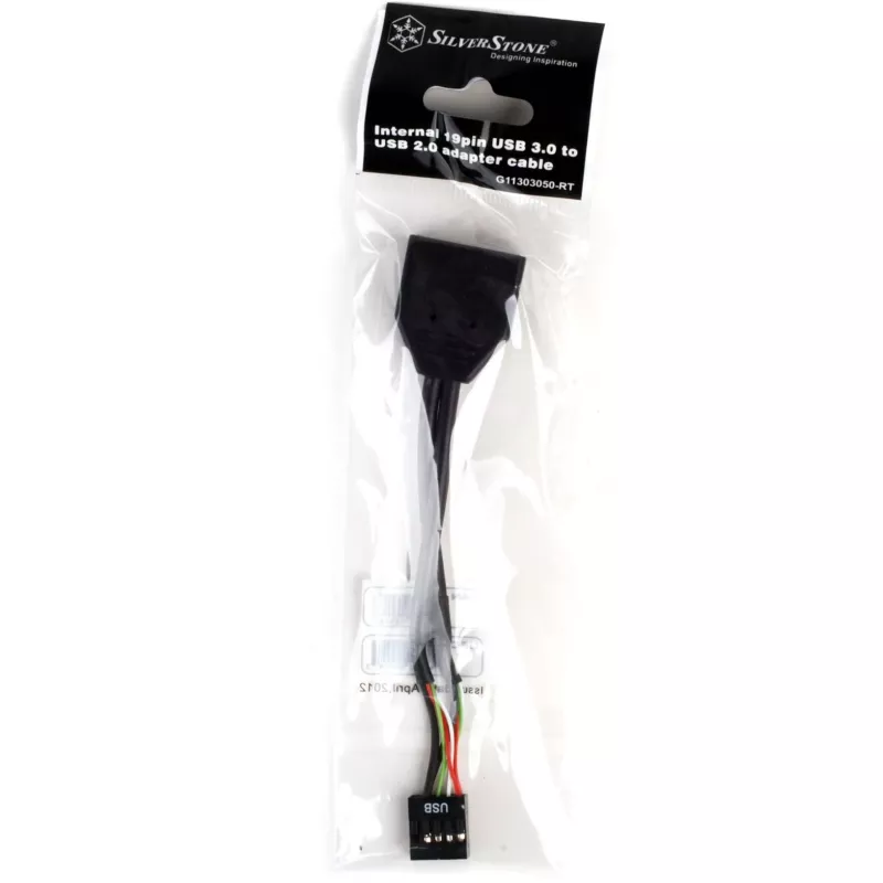 Silverstone G11303050-RT - USB 3.0 - USB 2.0 - Maschio/femmina - nero (G11303050-RT)