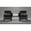Manubrio in ghisa regolabile Rebel Active 36 kg, incrementi automatici da 2 kg