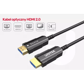 Cavo HDMI UNITEK C11072BK-25M 25 m 18 Gbit/s nero