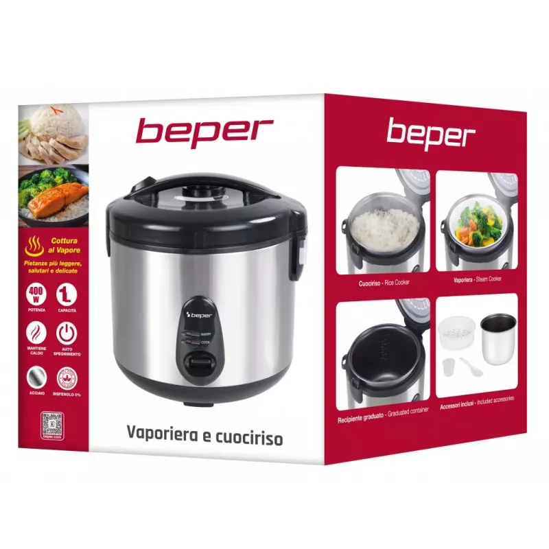 Beper P101VAP002 cuociriso e cuocivapore
