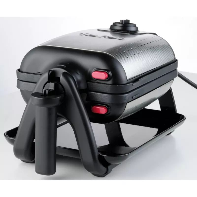 Tefal WM756D macchina per waffle 2 waffle 1200 W nero, acciaio inox