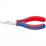Pinza a becco Knipex per elettronica lunghezza totale 145 mm forma ganasce piatta e tonda 6 impugnatura multiuso