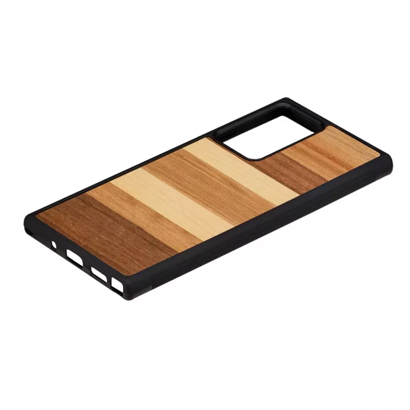Custodia per smartphone Man and Wood per Samsung Galaxy Note 20 Ultra — finitura legno nero