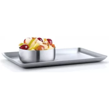 Blomus BASIC – vassoio rettangolare da portata – acciaio inox – 150 mm x 250 mm (63612)