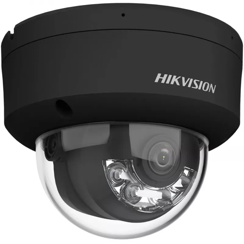 Hikvision Pro Series con AcuSense DS-2CD2163G2-LIS2U(2.8MM)(nero) telecamera di sicurezza Dome telecamera di sicurezza IP per interni ed esterni 3200 x 1800 pixel montaggio a soffitto/parete