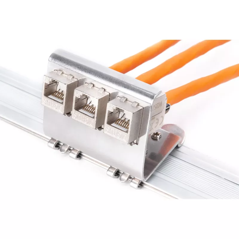 Adattatore Digitus AN-25183 per 3x modulo Keystone acciaio inox