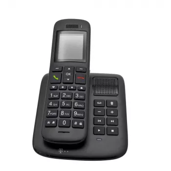 Telefono DECT Telekom Sinus A 32 con identificazione chiamante ebony
