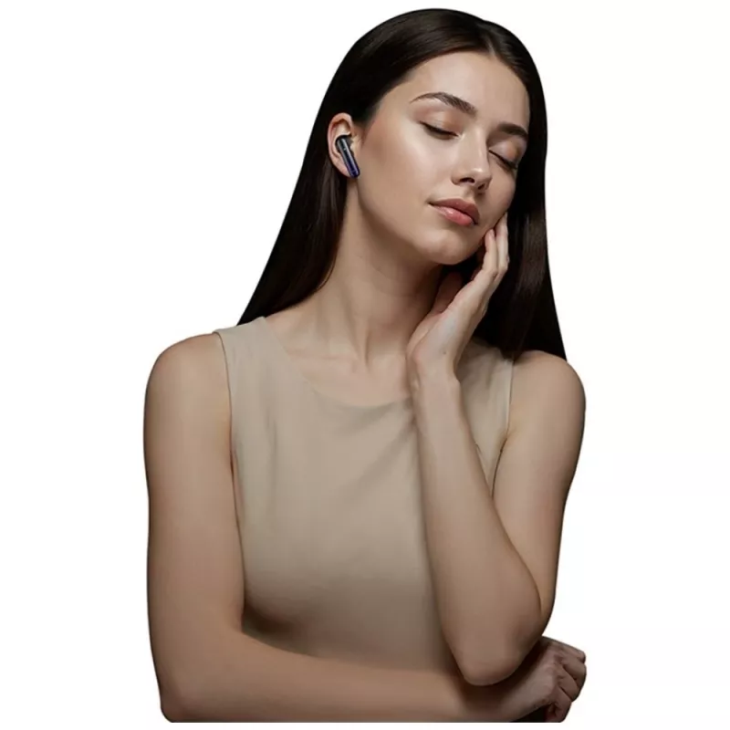Cuffie Bluetooth Usams TWS E02 ANC+ENC nere