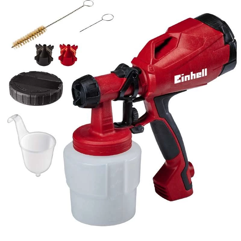 Einhell TC-SY 400 P 4260005 sistema di verniciatura a spruzzo, 400 W, serbatoio da 0,8 l, rosso/nero