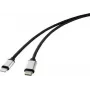 Renkforce cavo di collegamento USB per cellulare [1x connettore maschio USB-C™ – 1x connettore maschio Apple Lightning] 2,00 m nero (RF-4353448)