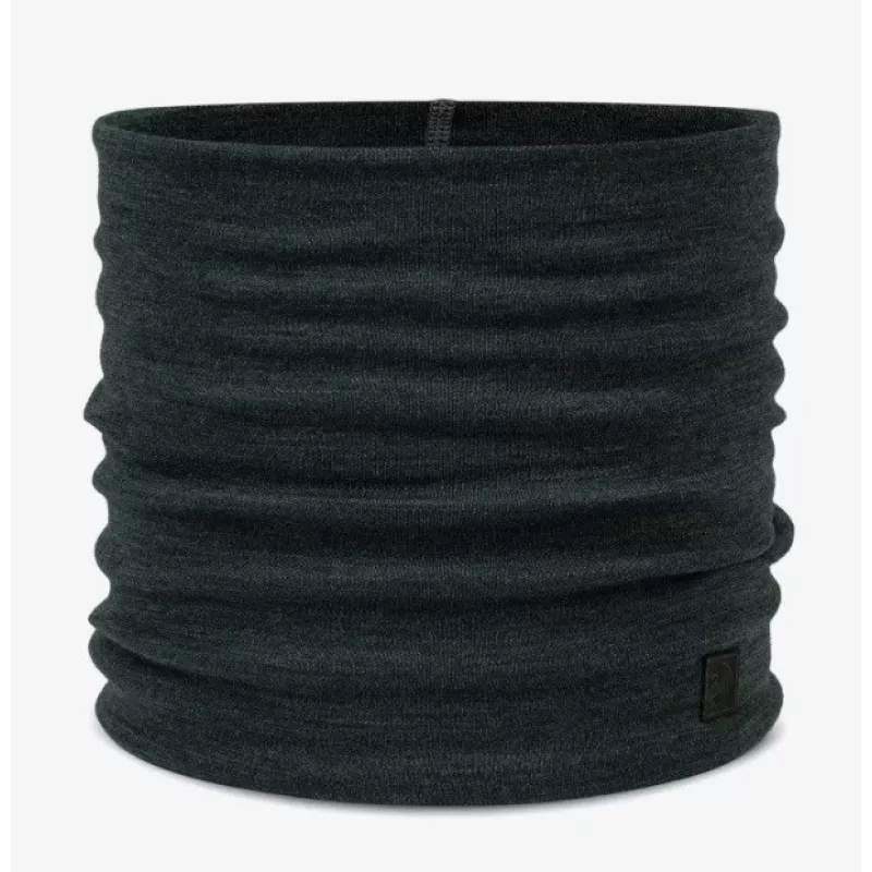 Buff Merino Heavyweight Solid Forest scaldacollo – scaldacollo in lana merino senza cuciture, unisex, verde scuro