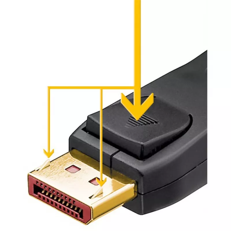 Cavo DisplayPort 2.1, certificato, 16K @ 60Hz, 80 Gbit/s (nero, 1 metro, certificazione VESA)