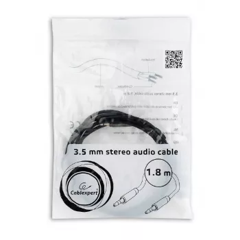 Cavo GEMBIRD CCAP-444-6 (mini jack M - mini jack M; 1,8 m; colore nero)