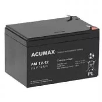 Batteria ricaricabile 12V 12AH Vrla AM12-12 Acumax Emu