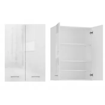 Topeshop POLA MINI DD armadietto contenitore bagno bianco lucido bianco