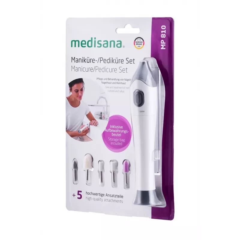 Medisana MP 810 apparecchio per manicure e pedicure, bianco