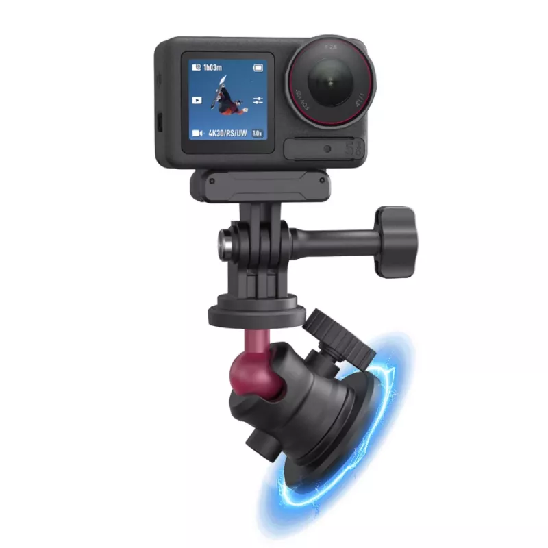 Supporto magnetico Telesin per action camera S7-JBK-12 – base magnetica a sgancio rapido per action camera