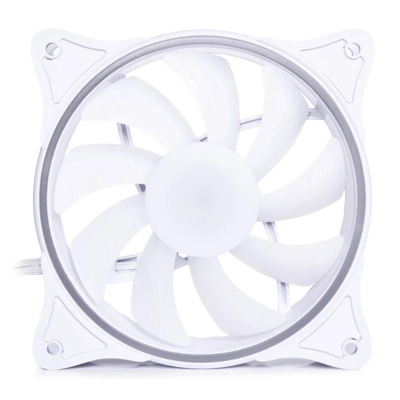 Alphacool Rise Aurora 24850 ventola per case PWM da 120 mm, 120x120x25 mm, bianco