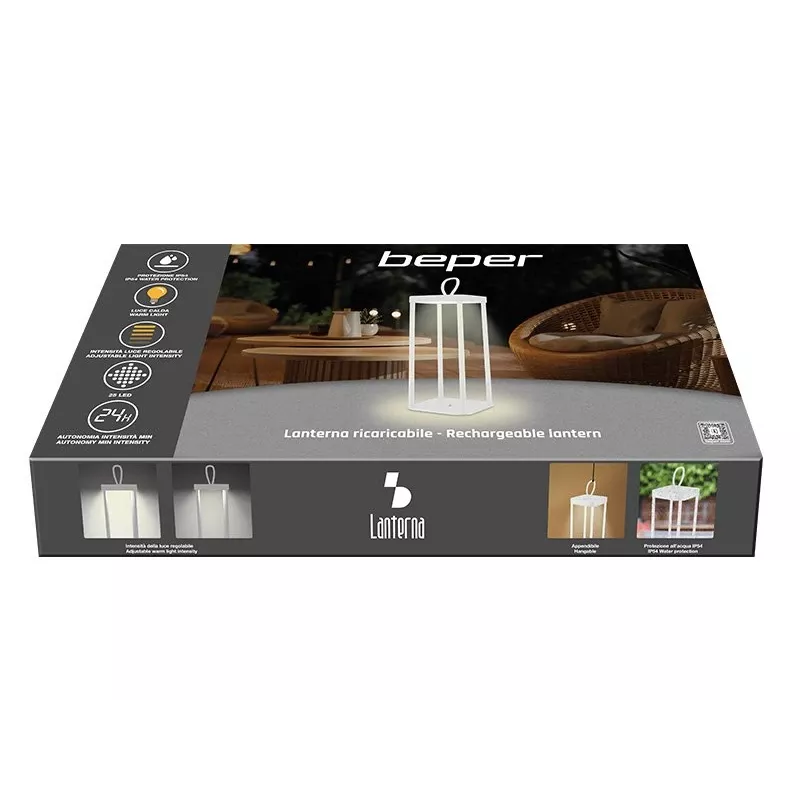 Lanterna ricaricabile Beper P207ILI101 — lanterna LED portatile bianca, a batteria