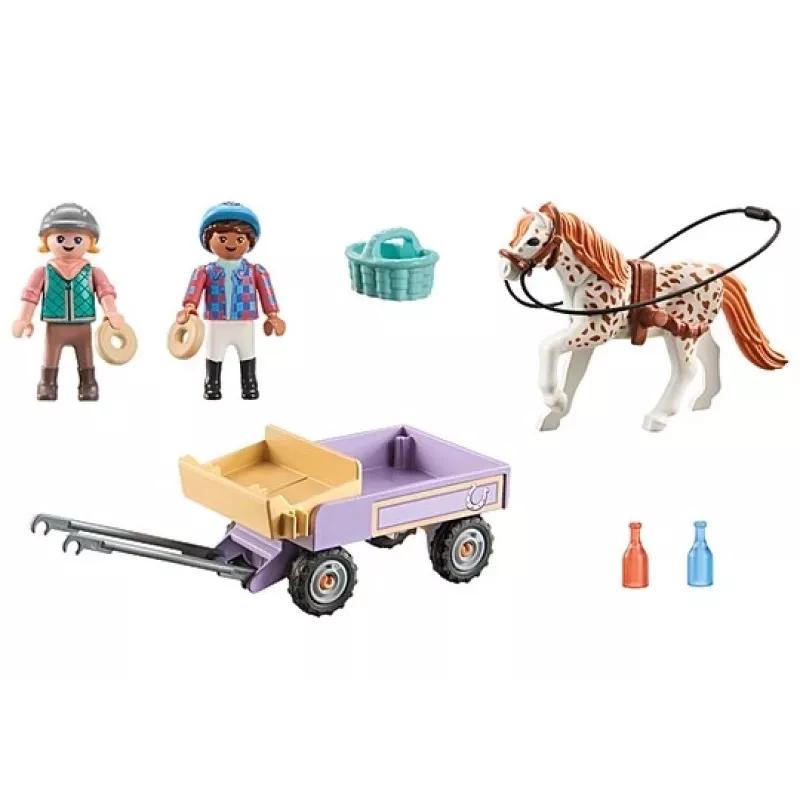 Playmobil 71496 Horses of Waterfall: carrozza pony