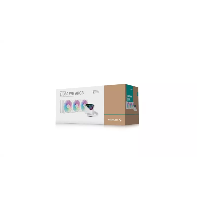 Dissipatore liquido all-in-one per processore DeepCool LT360, 12 cm, bianco, 1 pz.