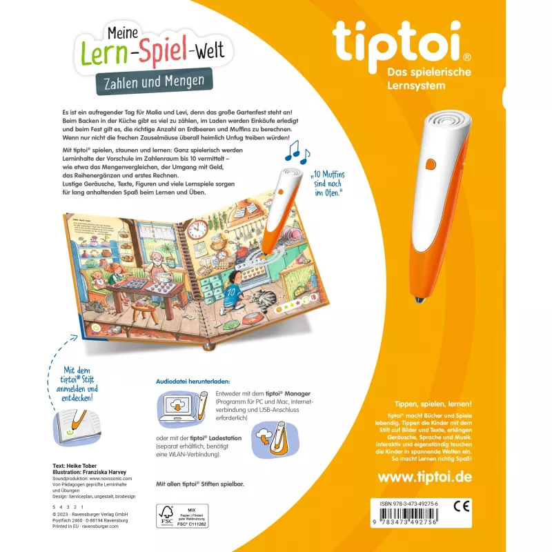 tiptoi Il mio mondo di apprendimento: numeri e quantità, libro educativo